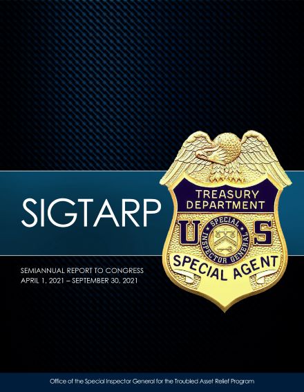 SIGTARPP Semiannual Report Cover